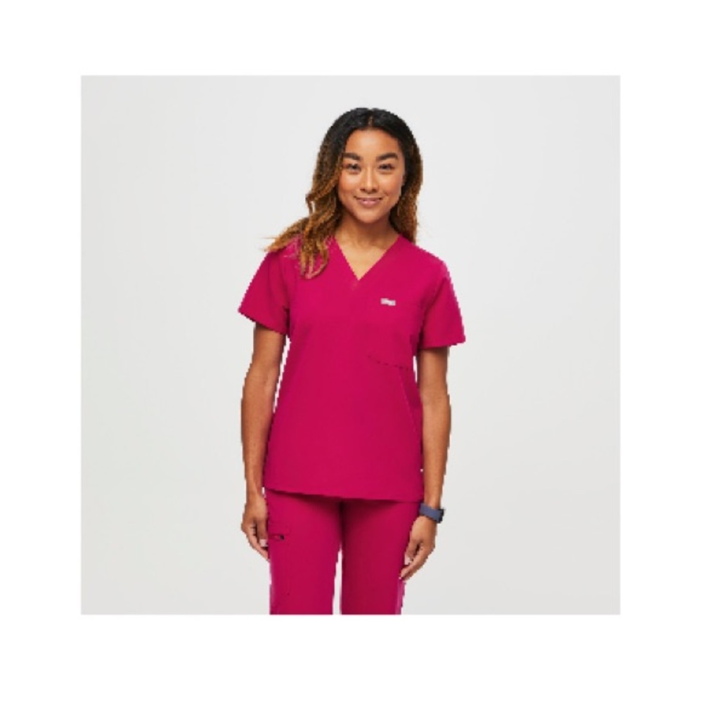 Figs Ultra Rose S/P Catarina Scrub Top